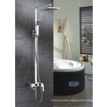 Economic brass shower set brass faucets ceramic cartridge classic body for bathroom